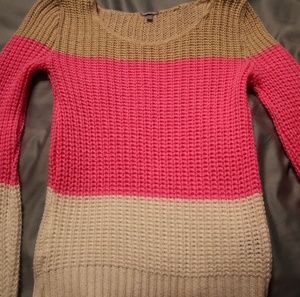 Chunky knit striped sweater